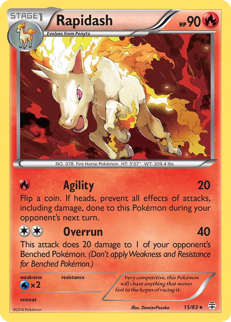 Rapidash (15/83) [XY: Generations] | Cracking-Singles