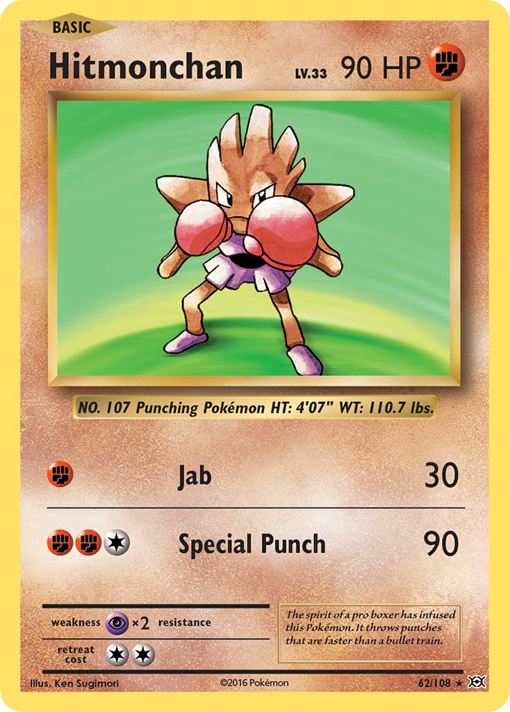 Hitmonchan (62/108) (Theme Deck Exclusive) [XY: Evolutions] | Cracking-Singles