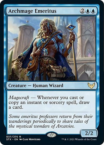 Archmage Emeritus (Promo Pack) [Strixhaven: School of Mages Promos] | Cracking-Singles