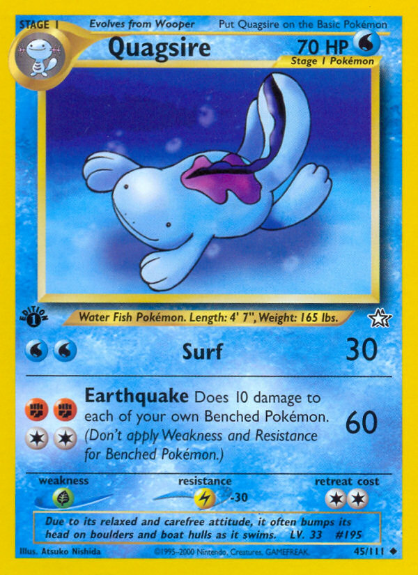 Quagsire (45/111) [Neo Genesis 1st Edition] | Cracking-Singles