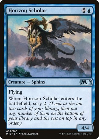 Horizon Scholar [Core Set 2019] | Cracking-Singles