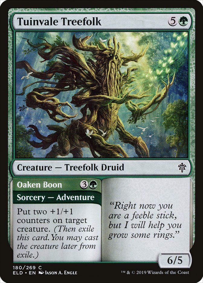 Tuinvale Treefolk // Oaken Boon [Throne of Eldraine] | Cracking-Singles