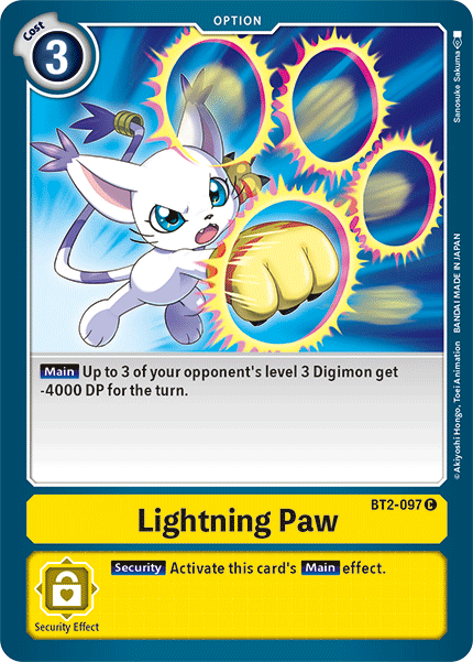 Lightning Paw [BT2-097] [Release Special Booster Ver.1.5] | Cracking-Singles