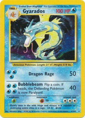 Gyarados (6/102) [Base Set Unlimited] | Cracking-Singles