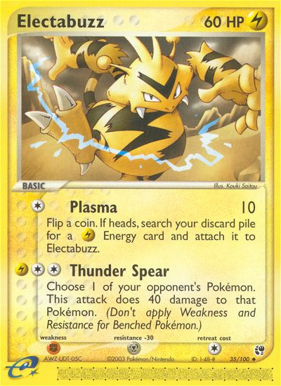 Electabuzz (35/100) [EX: Sandstorm] | Cracking-Singles