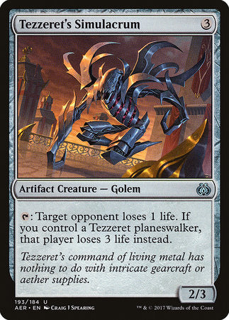 Tezzeret's Simulacrum [Aether Revolt] | Cracking-Singles