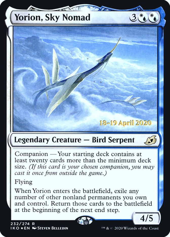 Yorion, Sky Nomad  [Ikoria: Lair of Behemoths Prerelease Promos] | Cracking-Singles