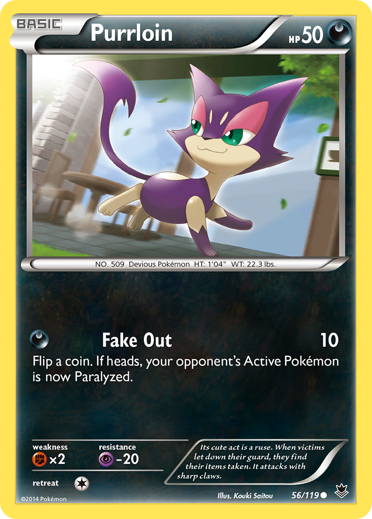 Purrloin (56/119) [XY: Phantom Forces] | Cracking-Singles