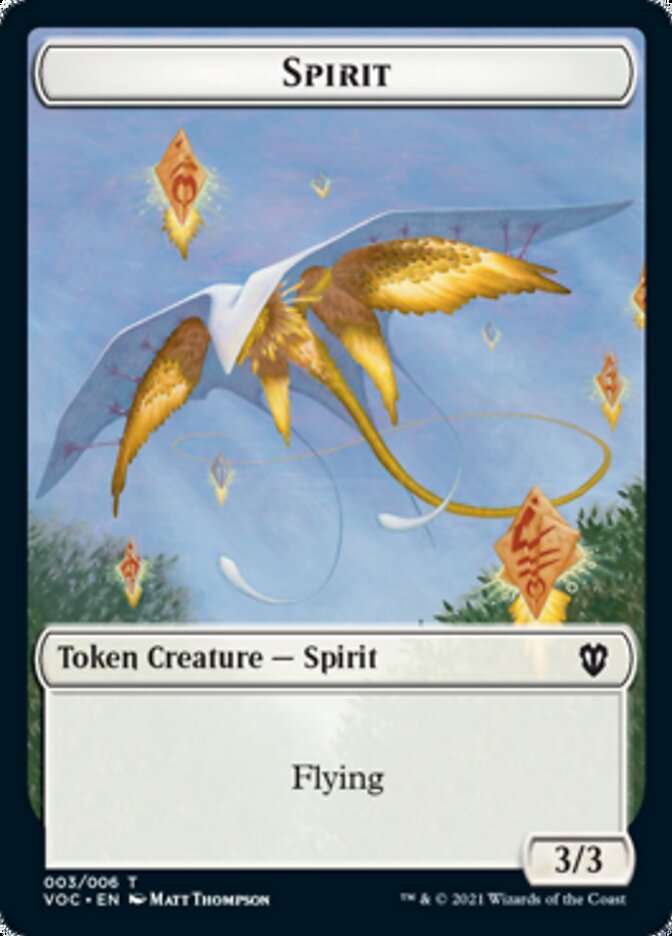 Spirit (003) // Thopter Double-sided Token [Innistrad: Crimson Vow Commander Tokens] | Cracking-Singles