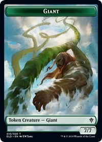 Giant // Food (17) Double-sided Token [Throne of Eldraine Tokens] | Cracking-Singles