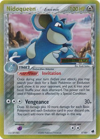 Nidoqueen (7/101) (Delta Species) (Stamped) [EX: Dragon Frontiers] | Cracking-Singles