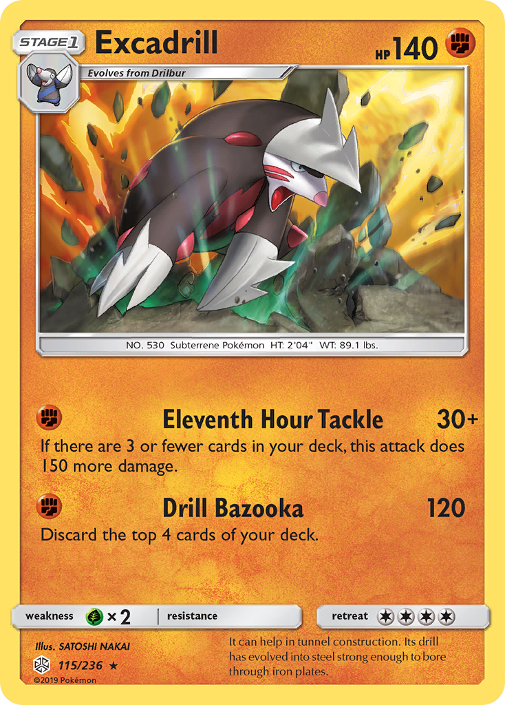 Excadrill (115/236) [Sun & Moon: Cosmic Eclipse] | Cracking-Singles