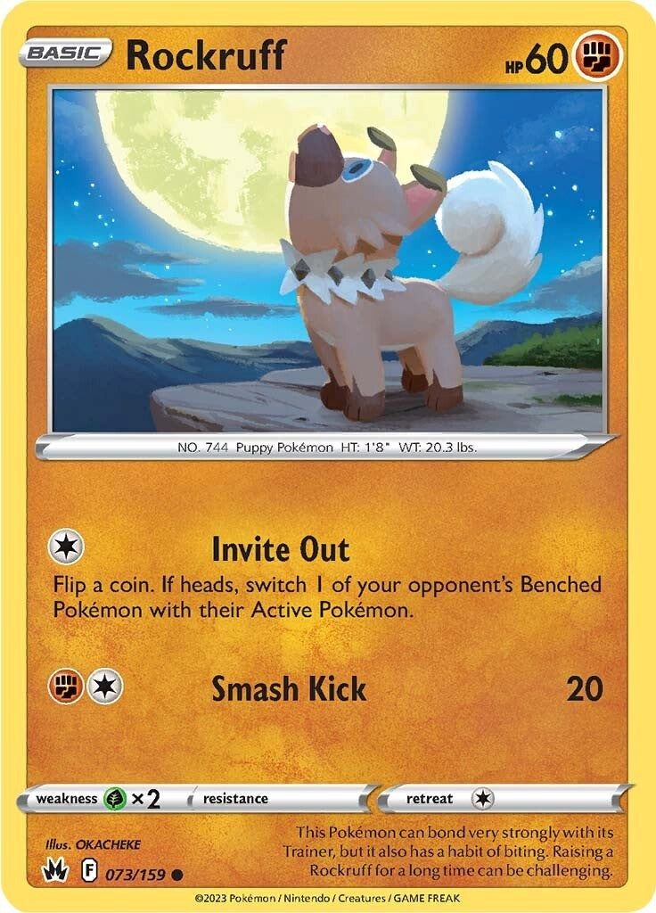 Rockruff (073/159) [Sword & Shield: Crown Zenith] | Cracking-Singles