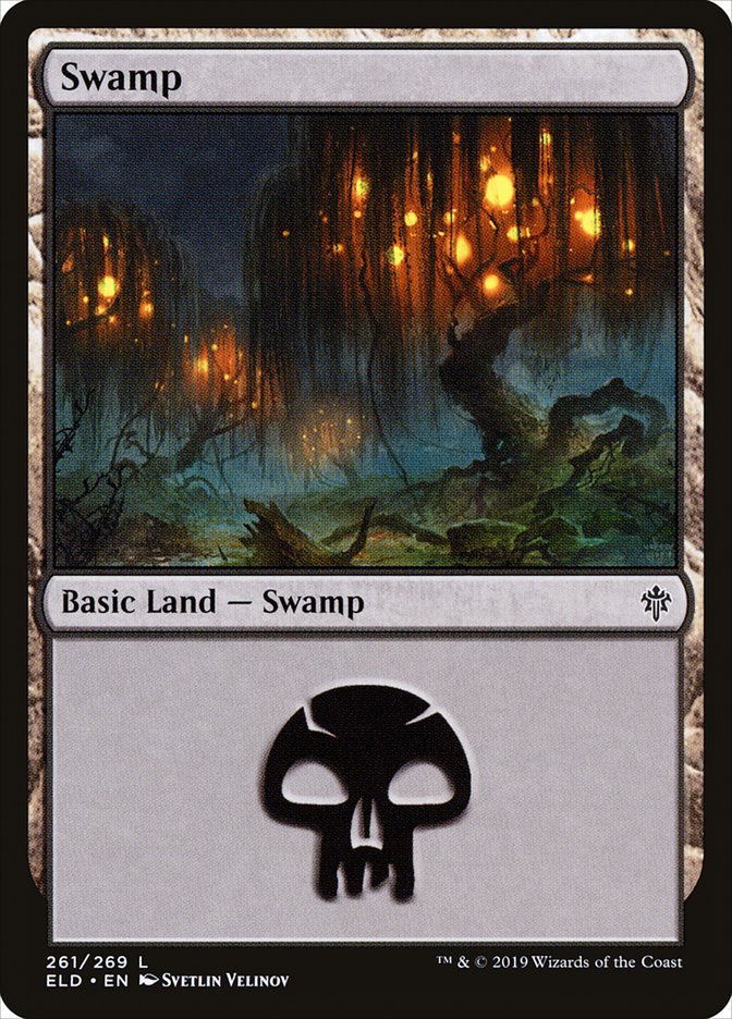 Swamp (261) [Throne of Eldraine] | Cracking-Singles