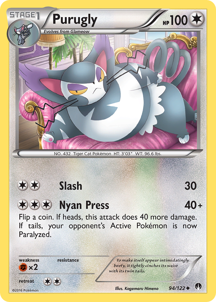 Purugly (94/122) [XY: BREAKpoint] | Cracking-Singles