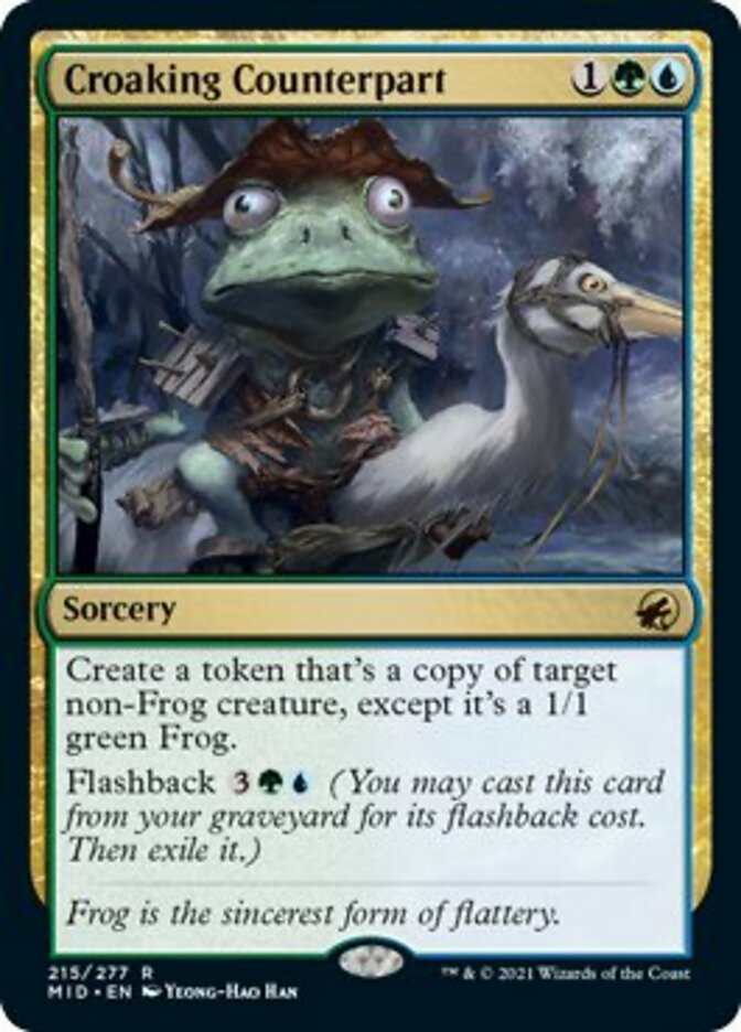 Croaking Counterpart [Innistrad: Midnight Hunt] | Cracking-Singles