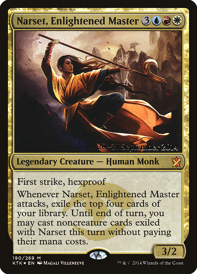 Narset, Enlightened Master  [Khans of Tarkir Prerelease Promos] | Cracking-Singles