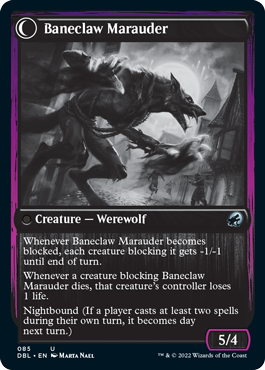 Baneblade Scoundrel // Baneclaw Marauder [Innistrad: Double Feature] | Cracking-Singles