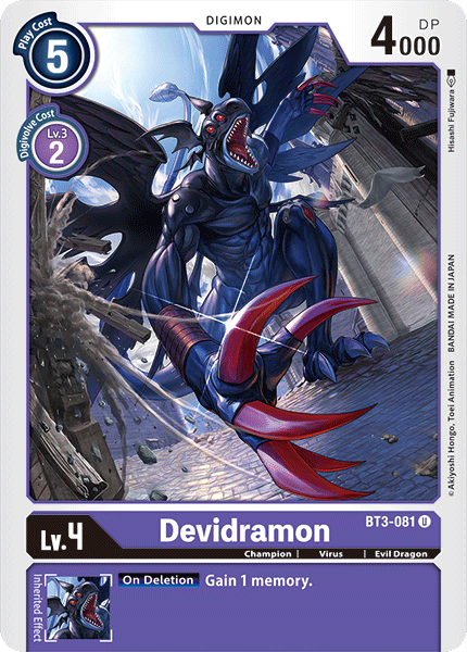 Devidramon [BT3-081] [Release Special Booster Ver.1.0] | Cracking-Singles