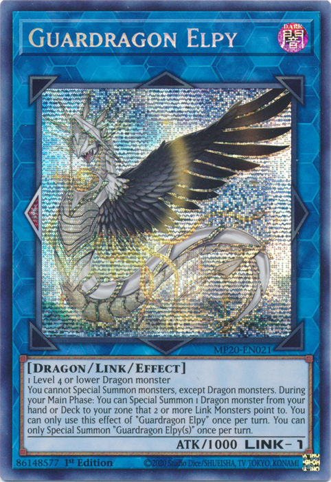 Guardragon Elpy [MP20-EN021] Prismatic Secret Rare | Cracking-Singles