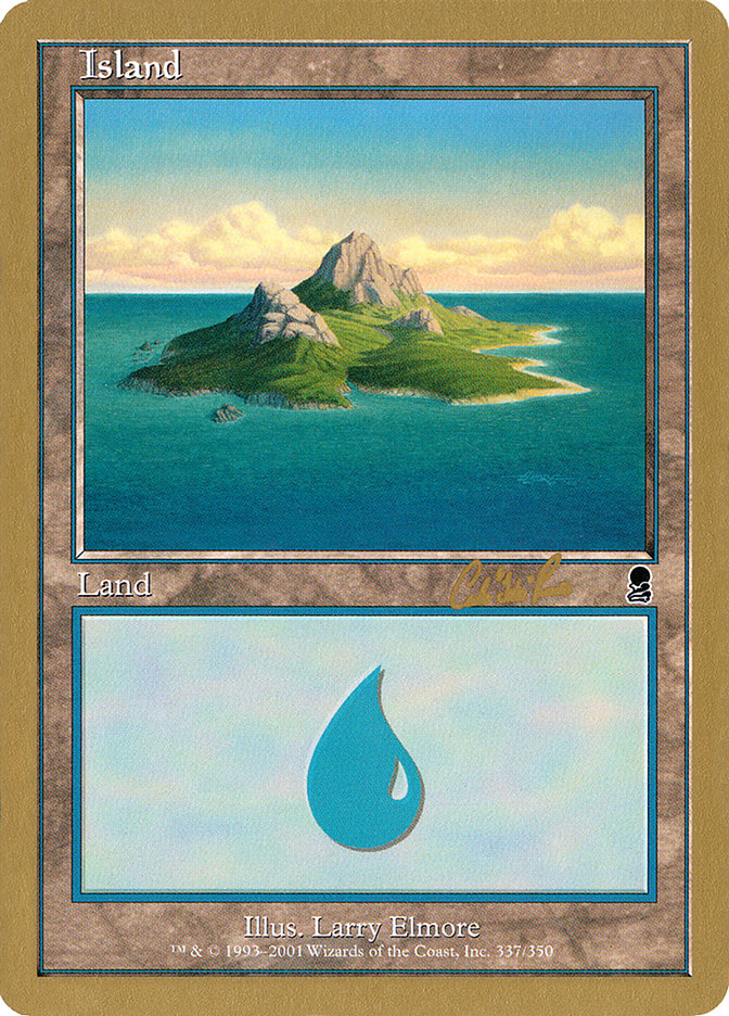 Island (cr337a) (Carlos Romao) [World Championship Decks 2002] | Cracking-Singles