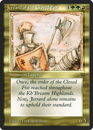 Jerrard of the Closed Fist [Legends] | Cracking-Singles