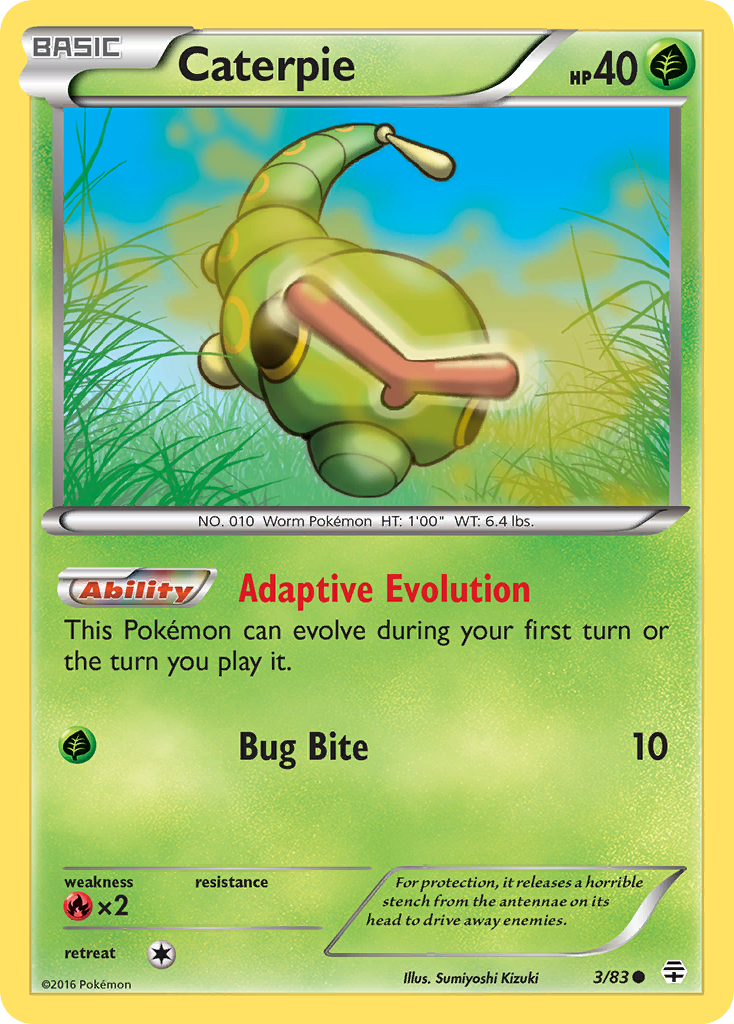 Caterpie (3/83) [XY: Generations] | Cracking-Singles