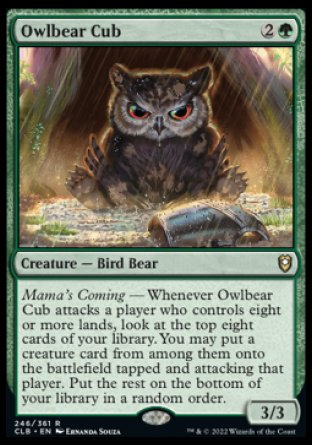 Owlbear Cub [Commander Legends: Battle for Baldur's Gate] | Cracking-Singles