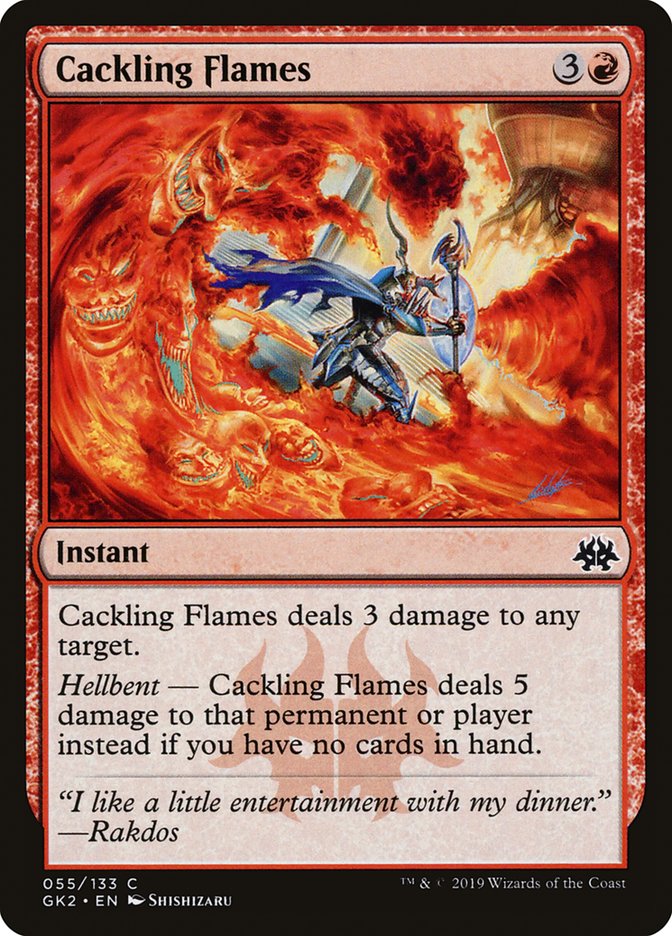 Cackling Flames [Ravnica Allegiance Guild Kit] | Cracking-Singles