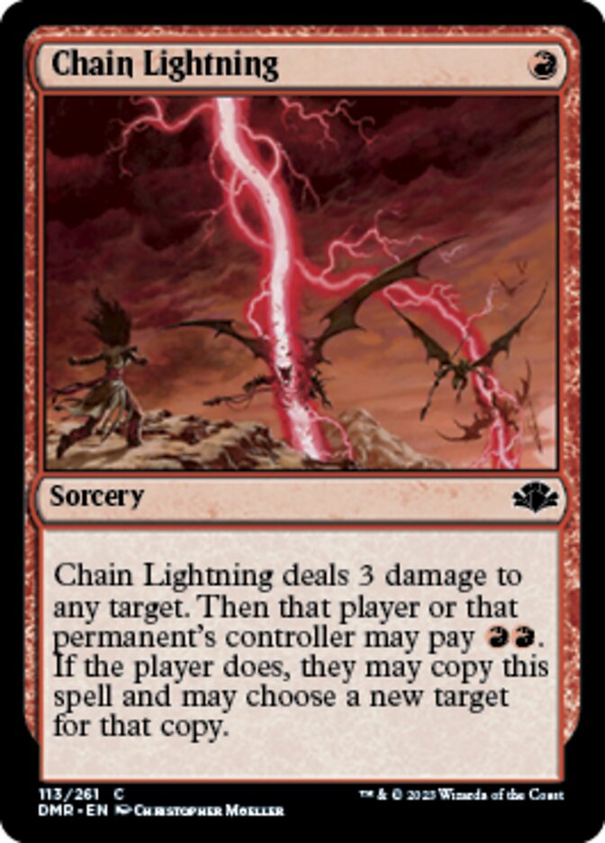 Chain Lightning [Dominaria Remastered] | Cracking-Singles