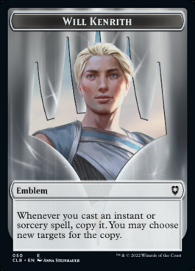 Will Kenrith Emblem // Copy Double-sided Token [Commander Legends: Battle for Baldur's Gate Tokens] | Cracking-Singles