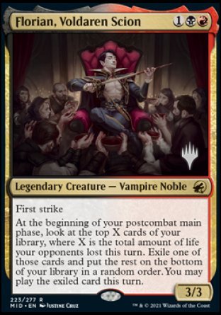 Florian, Voldaren Scion (Promo Pack) [Innistrad: Midnight Hunt Promos] | Cracking-Singles