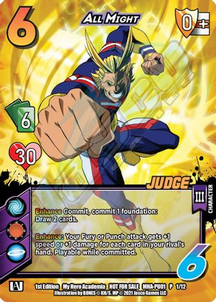 All Might (Judge) [Series 1 Promos] | Cracking-Singles