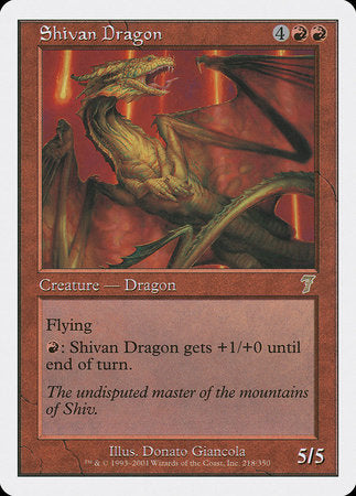 Shivan Dragon [Seventh Edition] | Cracking-Singles