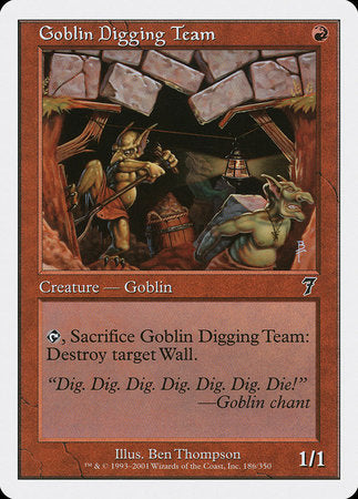 Goblin Digging Team [Seventh Edition] | Cracking-Singles