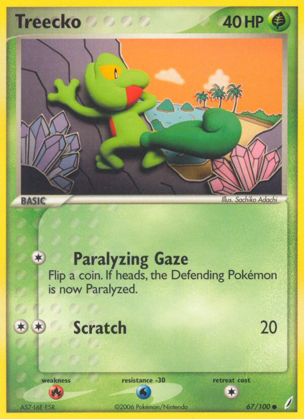 Treecko (67/100) [EX: Crystal Guardians] | Cracking-Singles