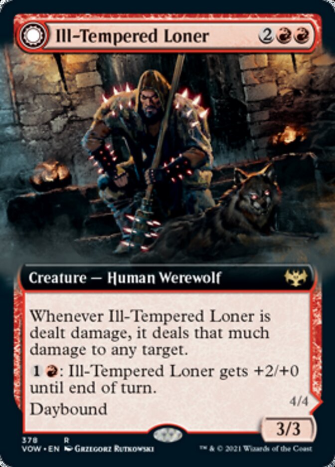 Ill-Tempered Loner // Howlpack Avenger (Extended) [Innistrad: Crimson Vow] | Cracking-Singles