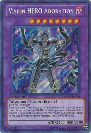 Vision Hero Adoration [GENF-EN096] Secret Rare | Cracking-Singles