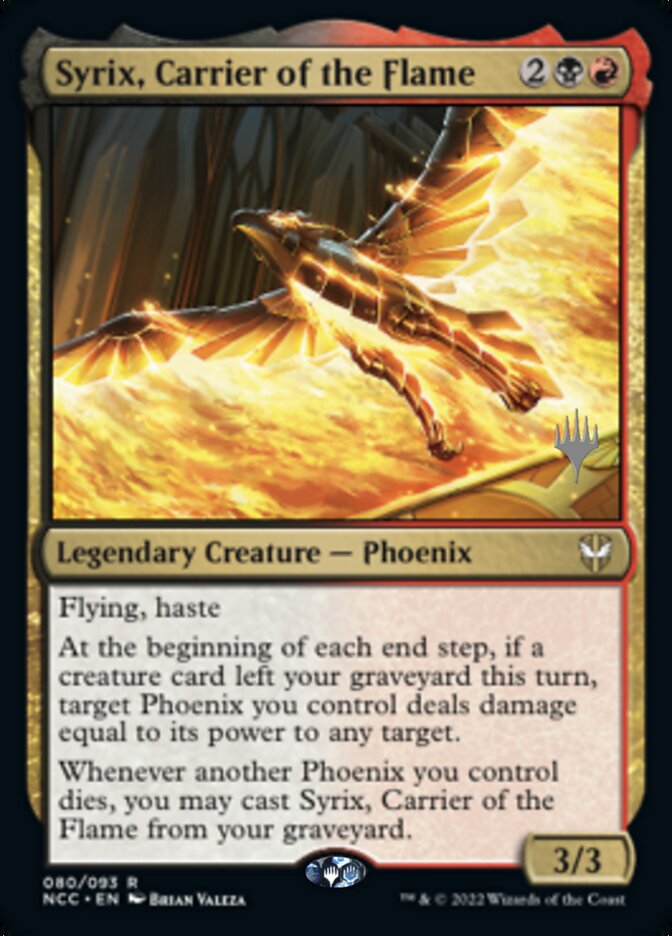 Syrix, Carrier of the Flame (Promo Pack) [Streets of New Capenna Commander Promos] | Cracking-Singles