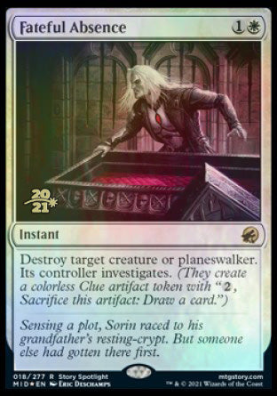 Fateful Absence [Innistrad: Midnight Hunt Prerelease Promos] | Cracking-Singles