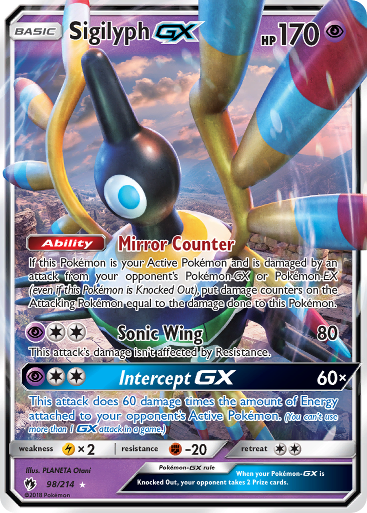 Sigilyph GX (98/214) [Sun & Moon: Lost Thunder] | Cracking-Singles