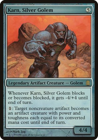 Karn, Silver Golem (Commander's Arsenal) [Commander's Arsenal Oversized] | Cracking-Singles