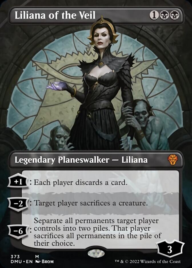 Liliana of the Veil (Borderless) [Dominaria United] | Cracking-Singles