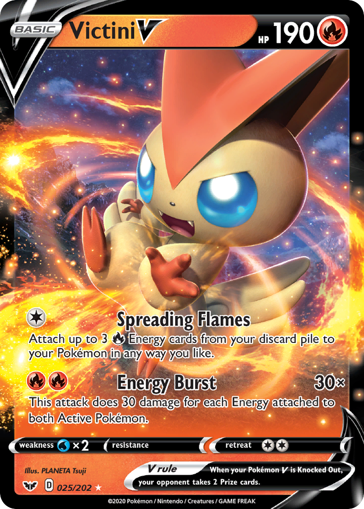 Victini V (025/202) [Sword & Shield: Base Set] | Cracking-Singles