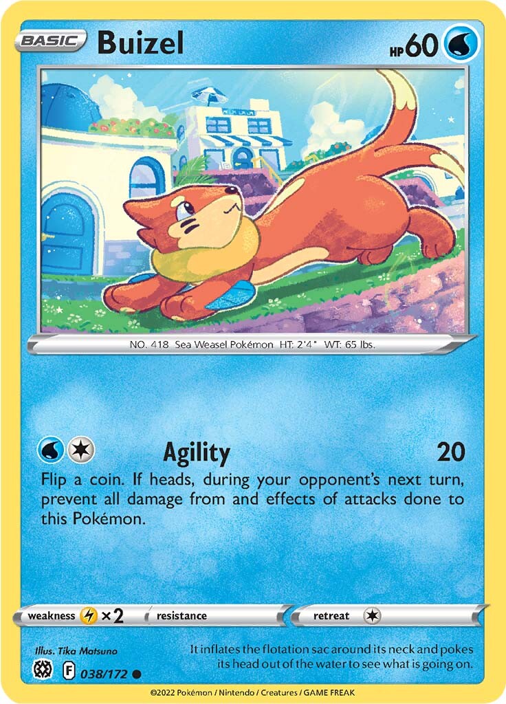 Buizel (038/172) [Sword & Shield: Brilliant Stars] | Cracking-Singles