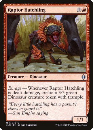 Raptor Hatchling [Ixalan] | Cracking-Singles