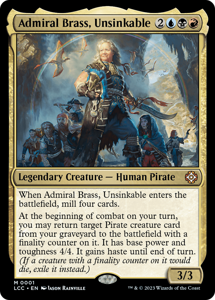 Admiral Brass, Unsinkable (Display Commander) [The Lost Caverns of Ixalan Commander] | Cracking-Singles