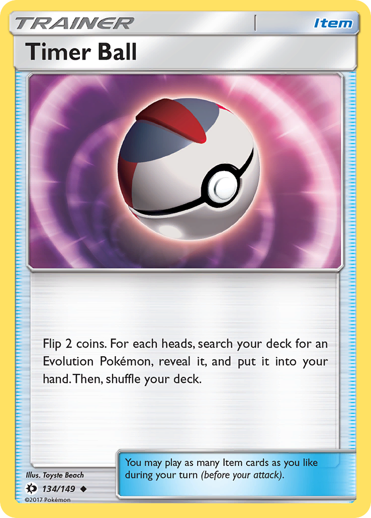 Timer Ball (134/149) [Sun & Moon: Base Set] | Cracking-Singles