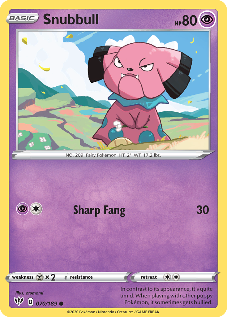 Snubbull (070/189) [Sword & Shield: Darkness Ablaze] | Cracking-Singles