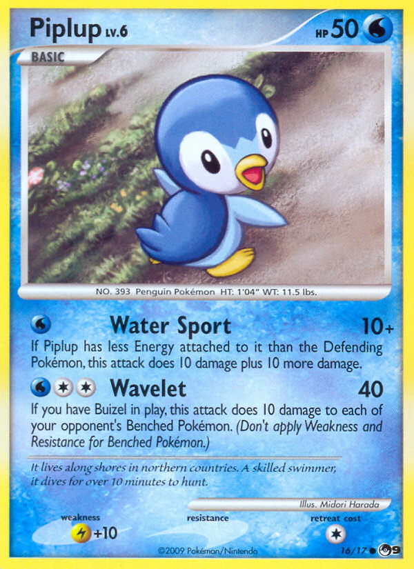 Piplup (16/17) [POP Series 9] | Cracking-Singles